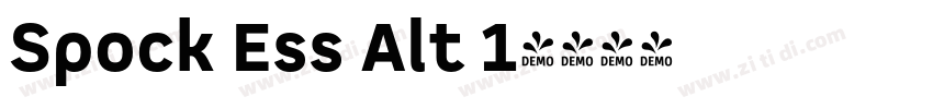 Spock Ess Alt 1字体转换